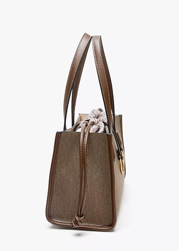 Beden kahverengi Renk ZARA ORİJİNAL ÖRGÜ SHOPPER ÇANTA BOZ GRİ