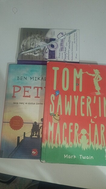 Petey+ tom sawyer'ın maceraları not defteri.