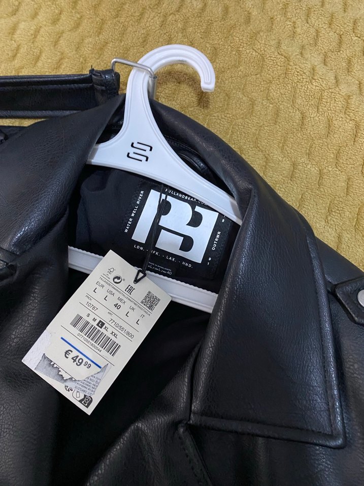 Siyah Deri Biker Ceket - Görsel 2