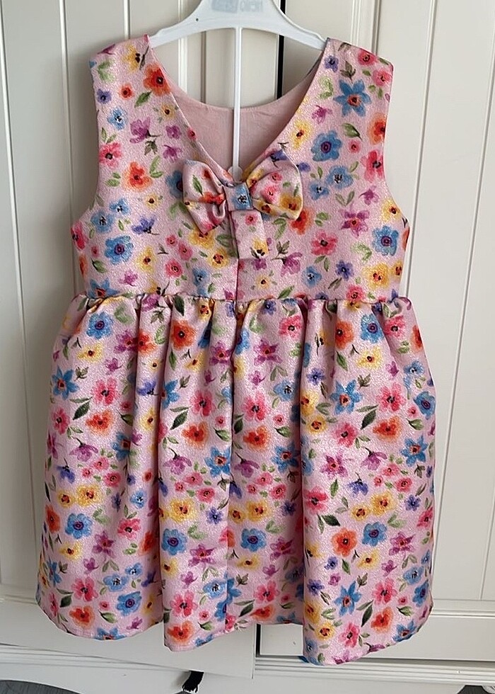 Çiçekli kız elbise - Görsel 2