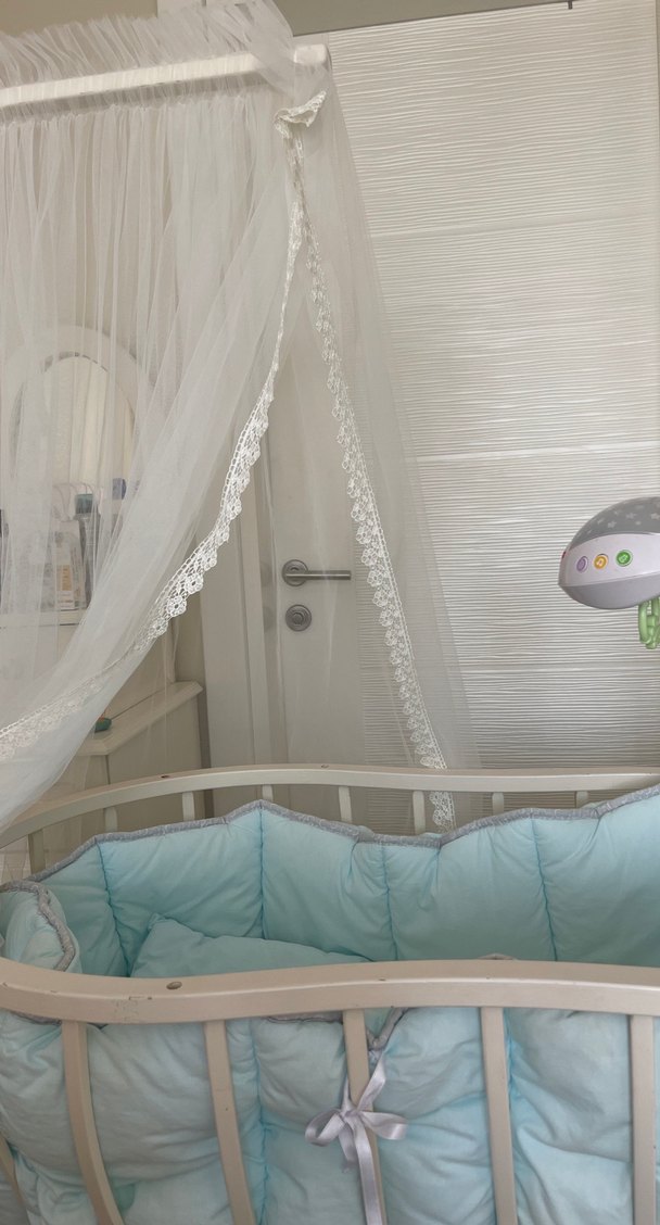 Pastel Mavi Bebek Beşiği - Görsel 2