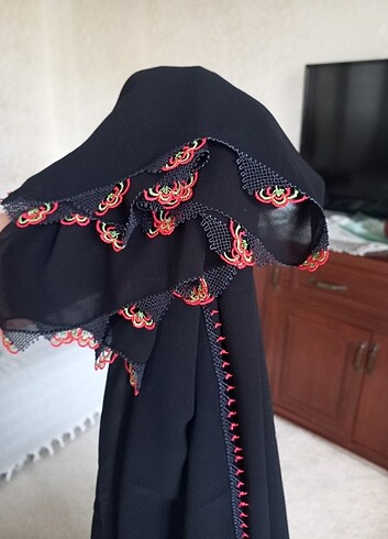 Iğne oyalı namaz örtüsü