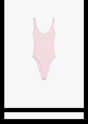 ZARA Pembe Minimalist İnce Askılı body