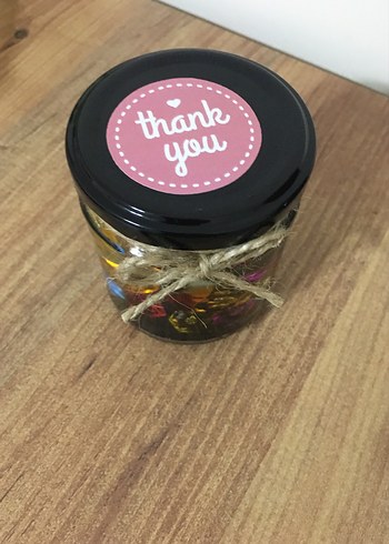 Renkli Taşlı Küçük Kavanozda marimo şans yosunu - Görsel 5