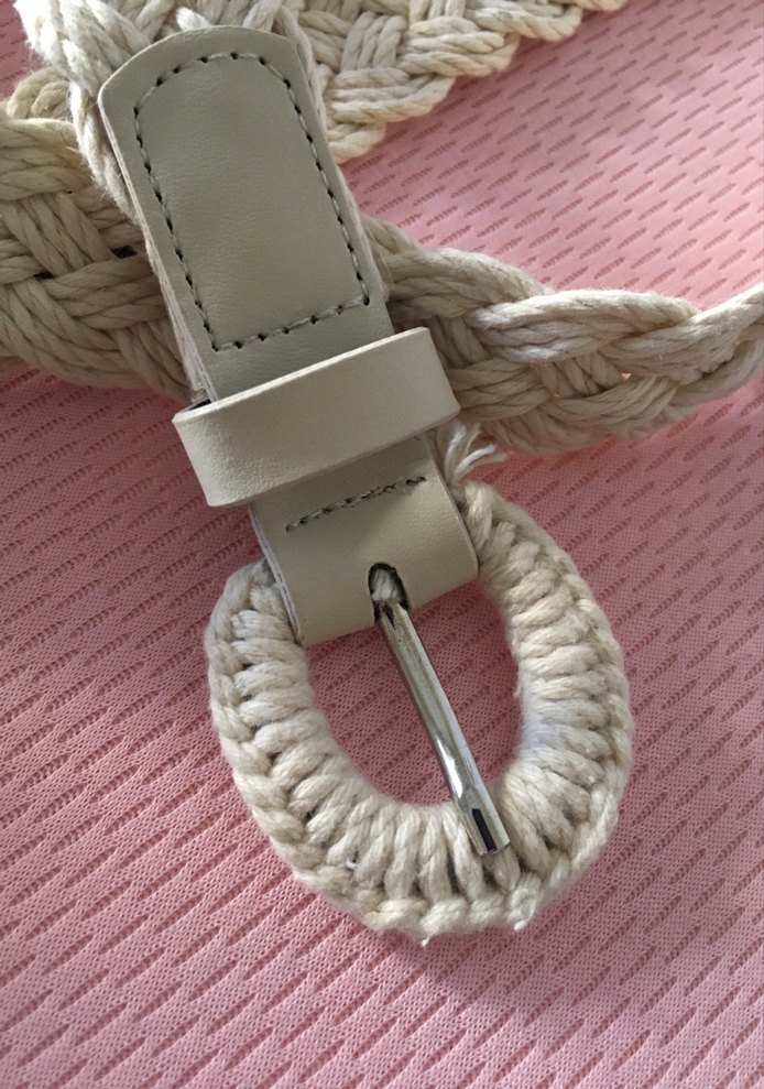 Beyaz Örgü Kemer - Görsel 3