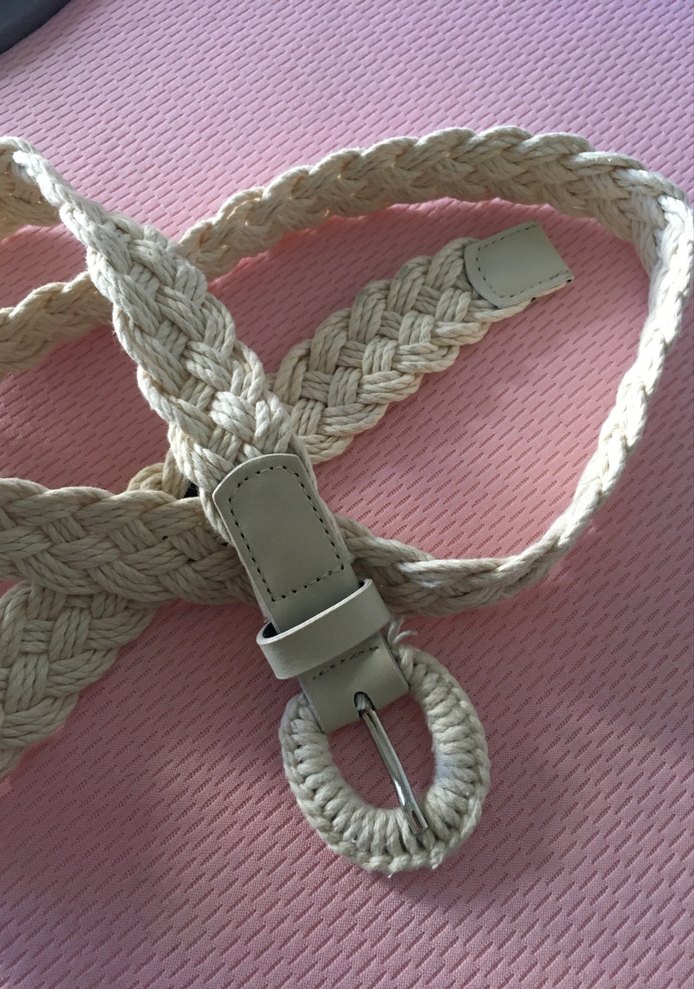 Beyaz Örgü Kemer - Görsel 2