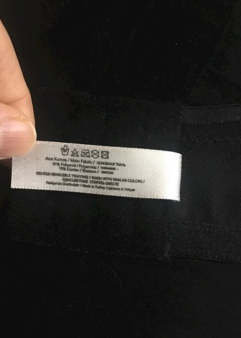 Siyah Minimalist Gotik Sütyen - Görsel 6