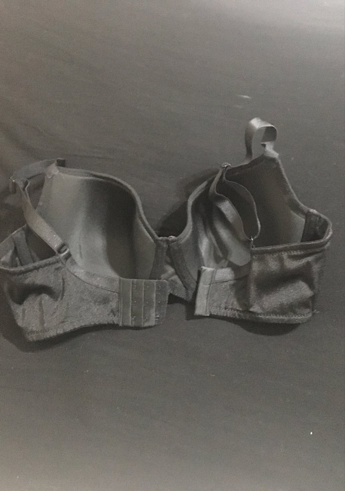 Siyah Minimalist Gotik Sütyen - Görsel 3