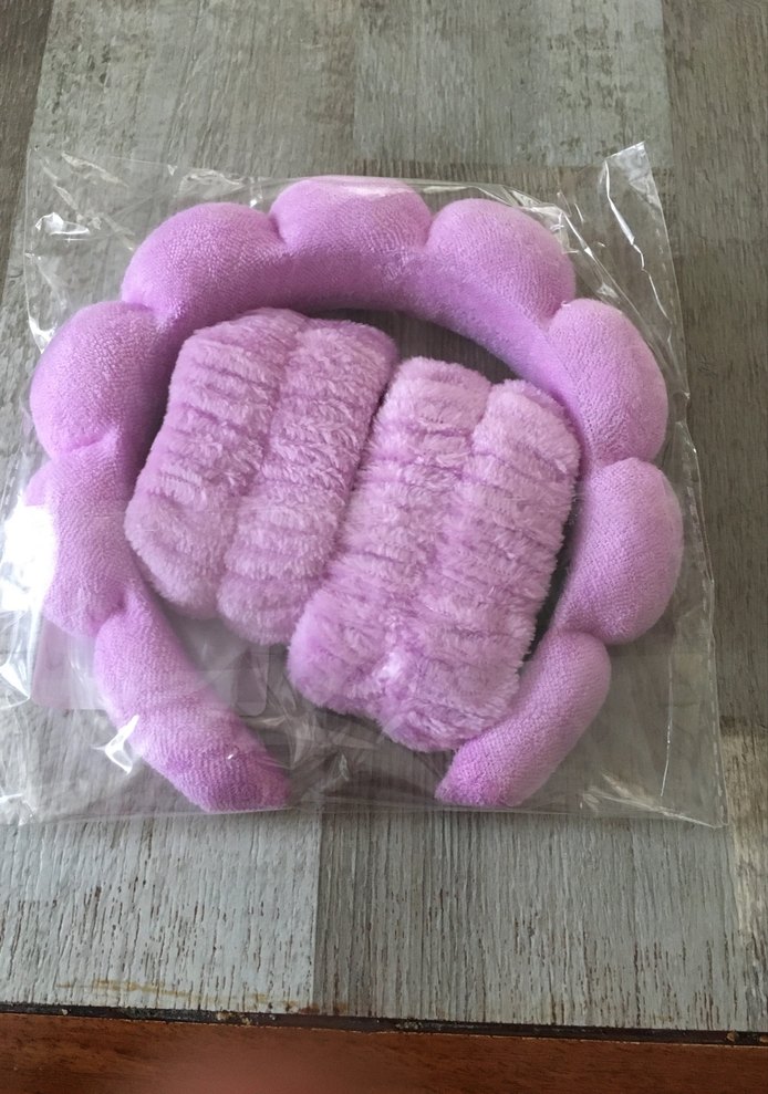 Pastel Pembe Spa Tacı ve Bileklik Seti - Görsel 2