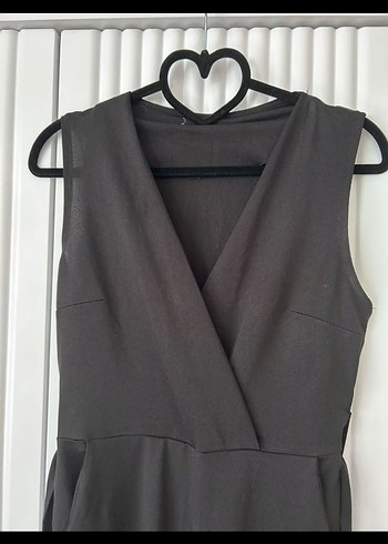 Siyah Uzun Kadın Tulum - Görsel 4