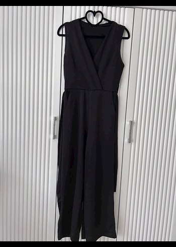 Siyah Uzun Kadın Tulum - Görsel 2