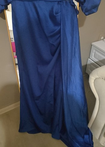 Lacivert Uzun Abiye Elbise - Görsel 6