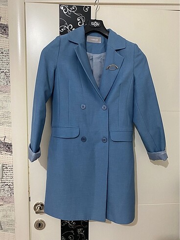 Mavi blazer ceket