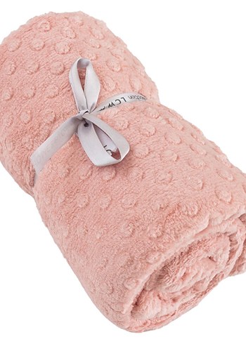 Pembe Tomurcuk Desenli Welsoft Peluş Çocuk Battaniyesi 90*110 cm - Görsel 5