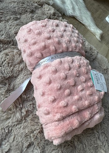 Pembe Tomurcuk Desenli Welsoft Peluş Çocuk Battaniyesi 90*110 cm - Görsel 8