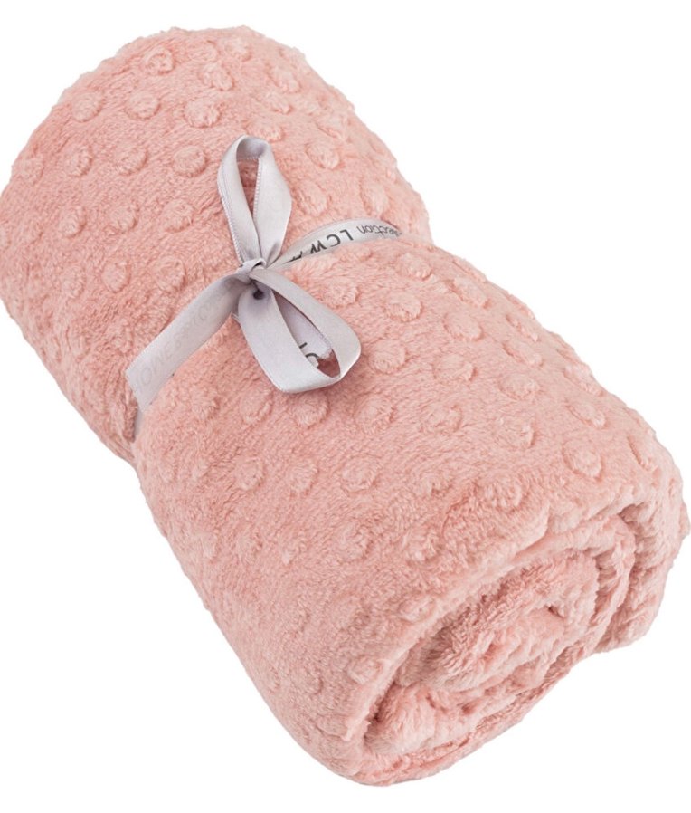 Pembe Tomurcuk Desenli Welsoft Peluş Çocuk Battaniyesi 90*110 cm - Görsel 5