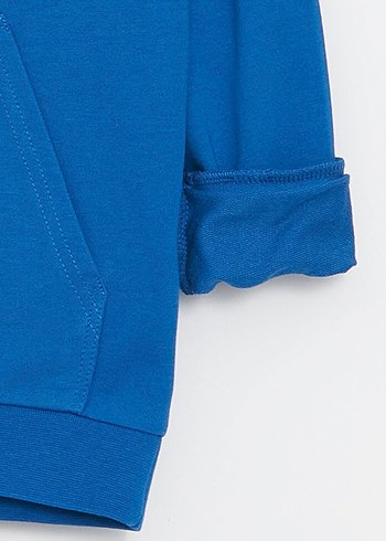 Mavi Çocuk Sweatshirt Kapüşonlu Basic Uzun Kollu (Sıfır) 13-14 y - Görsel 2