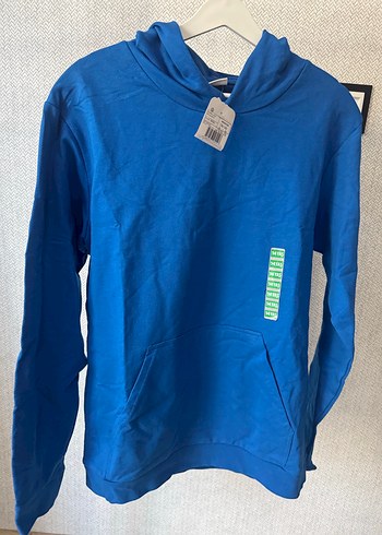 Mavi Çocuk Sweatshirt Kapüşonlu Basic Uzun Kollu (Sıfır) 13-14 y - Görsel 6