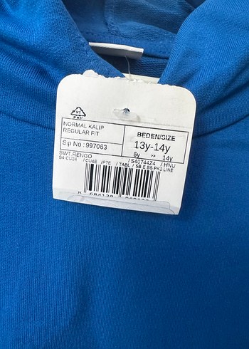 Mavi Çocuk Sweatshirt Kapüşonlu Basic Uzun Kollu (Sıfır) 13-14 y - Görsel 8