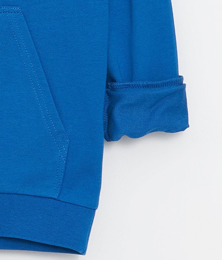 Mavi Çocuk Sweatshirt Kapüşonlu Basic Uzun Kollu (Sıfır) 13-14 y - Görsel 2