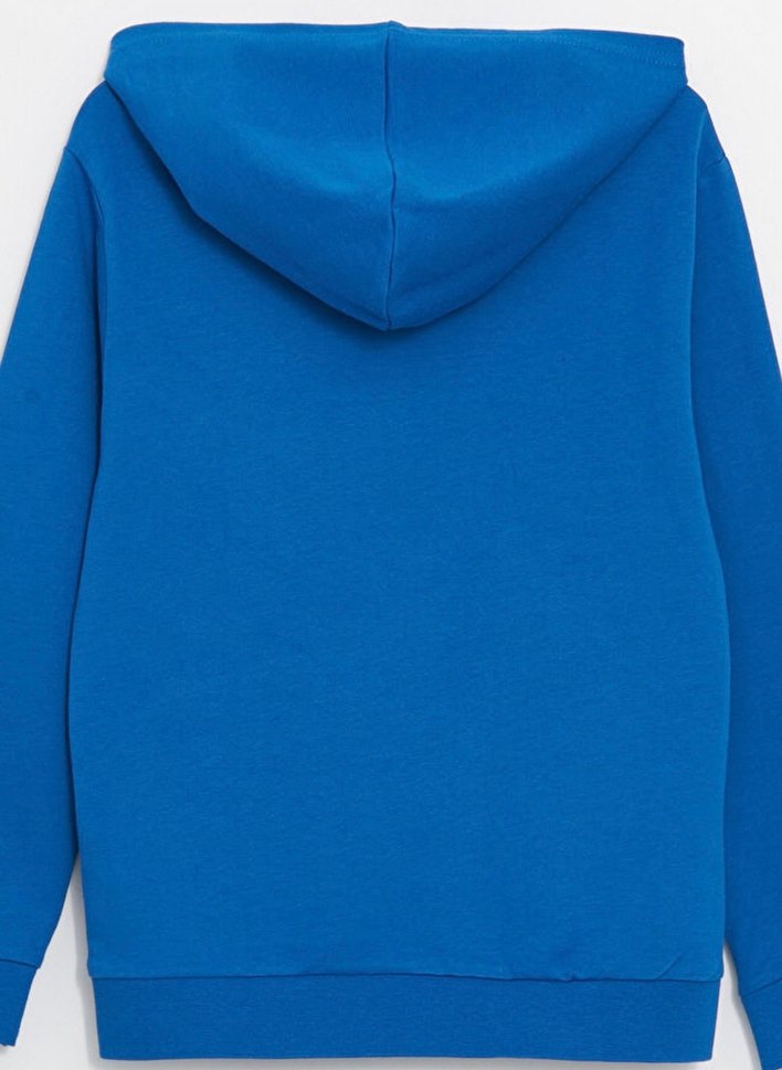 Mavi Çocuk Sweatshirt Kapüşonlu Basic Uzun Kollu (Sıfır) 13-14 y - Görsel 3