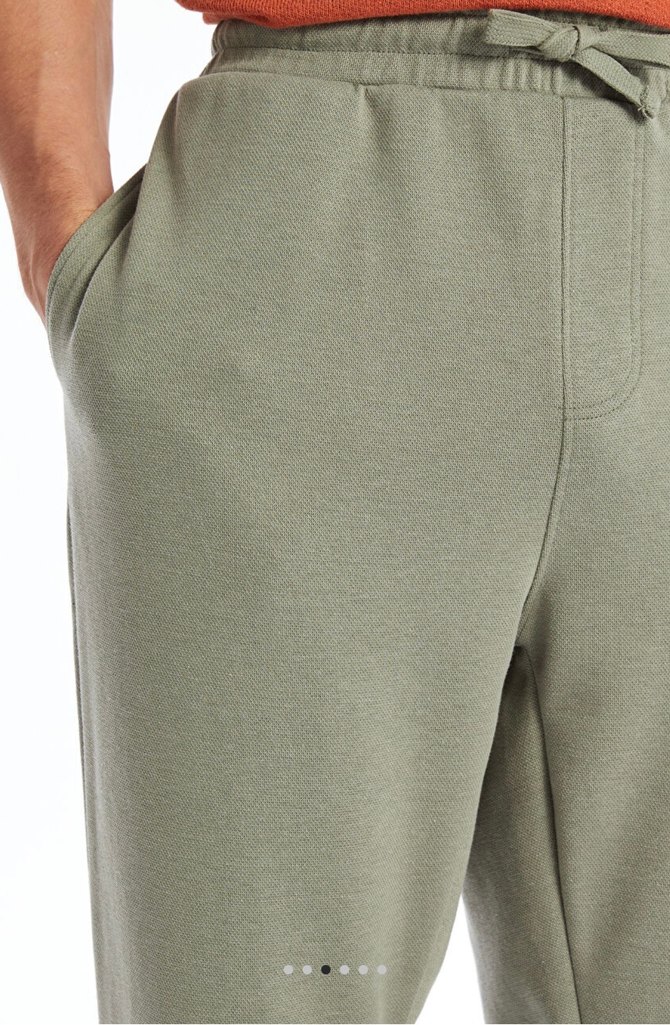 Haki-Yeşil Renk Erkek Rahat Kesim Beli Lastikli Eşofman Altı - Görsel 4