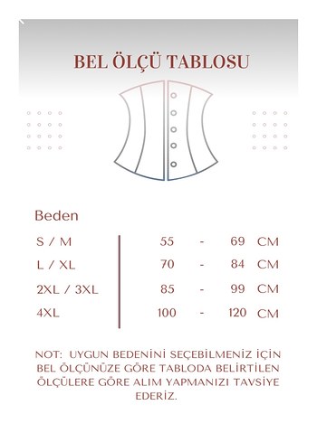 Ten Rengi Lohusa Bel Şekillendirme Korsesi XL Sıfır - Görsel 5