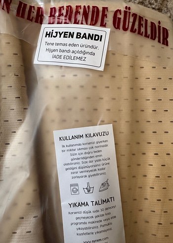 Ten Rengi Lohusa Bel Şekillendirme Korsesi XL Sıfır - Görsel 8