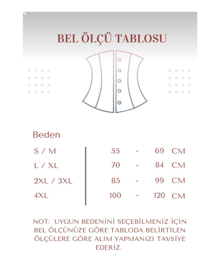 Ten Rengi Lohusa Bel Şekillendirme Korsesi XL Sıfır - Görsel 5