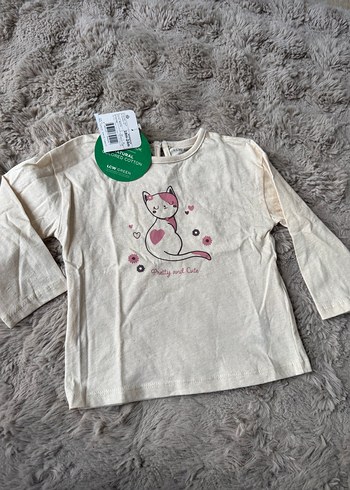 Bej Bisiklet Yaka Uzun Kollu Kız Bebek Pijama Takımı Pamuklu - Görsel 5