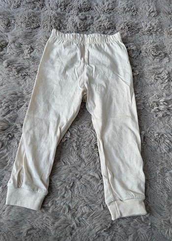 Bej Bisiklet Yaka Uzun Kollu Kız Bebek Pijama Takımı Pamuklu - Görsel 9