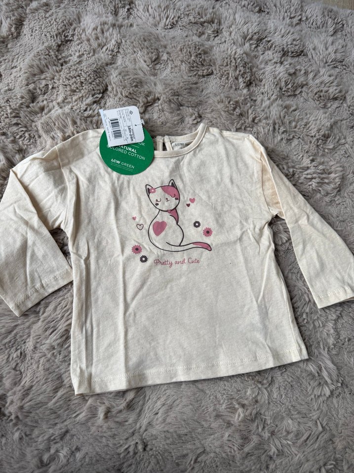 Bej Bisiklet Yaka Uzun Kollu Kız Bebek Pijama Takımı Pamuklu - Görsel 5