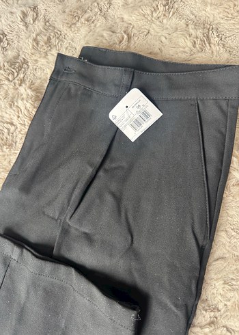 Kadın Siyah Normal Kesim Kumaş Pantolon 56 beden - Görsel 4