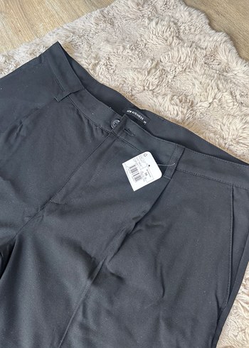 Kadın Siyah Normal Kesim Kumaş Pantolon 56 beden - Görsel 2