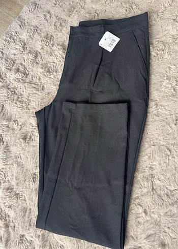 Kadın Siyah Normal Kesim Kumaş Pantolon 56 beden - Görsel 3