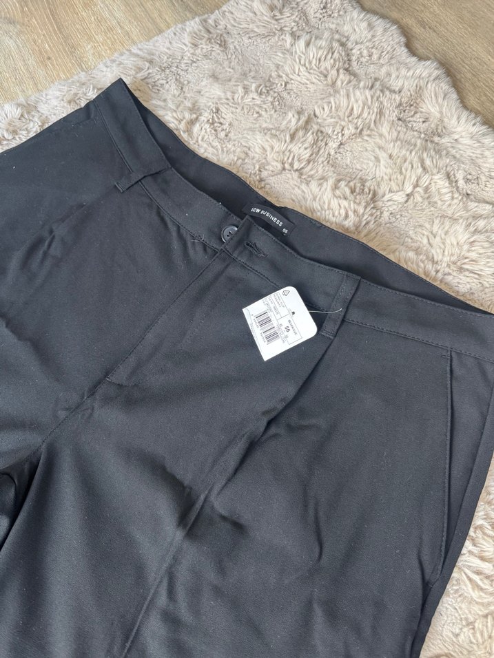 Kadın Siyah Normal Kesim Kumaş Pantolon 56 beden - Görsel 2