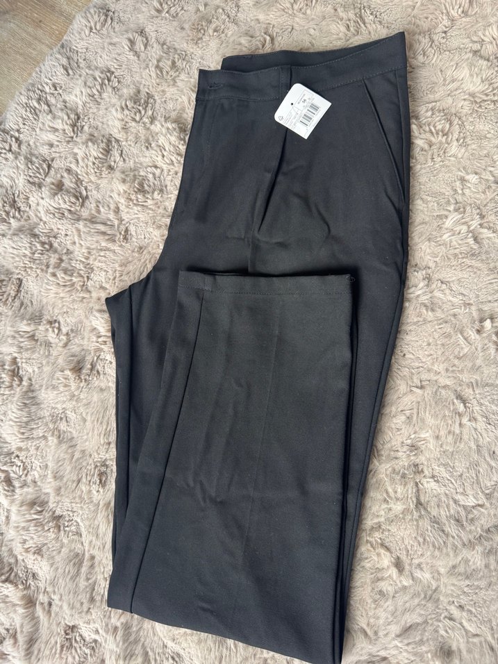 Kadın Siyah Normal Kesim Kumaş Pantolon 56 beden - Görsel 3