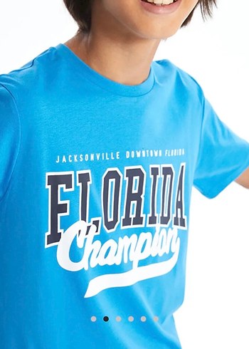 Mavi Bisiklet Yaka Kısa Kollu Baskılı Erkek Çocuk Tişörtü 13-14y - Görsel 2