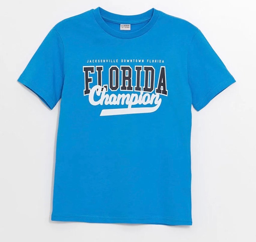 Mavi Bisiklet Yaka Kısa Kollu Baskılı Erkek Çocuk Tişörtü 13-14y - Görsel 4