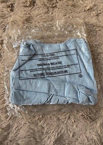 Mavi Baskılı Bisiklet Yaka Kısa Kollu Kadın Tişört S beden(Sıfır - Görsel 9