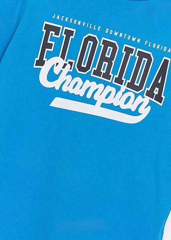 Mavi Bisiklet Yaka Kısa Kollu Baskılı Erkek Çocuk Tişörtü 9-10 y - Görsel 6