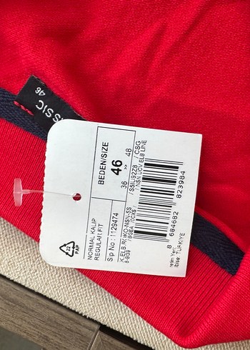 Kırmızı Polo Yaka Pike Elbise Midi Boy 46 Beden (Sıfır) - Görsel 8