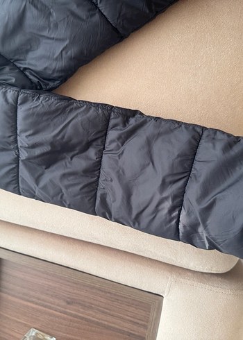 Siyah Kapüşonlu Kadın Kışlık Şişme Mont Xs-S Beden için Uyumlu - Görsel 7