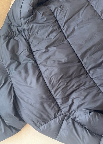 Siyah Kapüşonlu Kadın Kışlık Şişme Mont Xs-S Beden için Uyumlu - Görsel 11