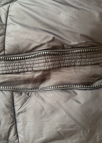 Siyah Kapüşonlu Kadın Kışlık Şişme Mont Xs-S Beden için Uyumlu - Görsel 6