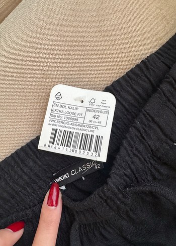 Rahat Kalıp Oversize Beli Lastikli Erkek Eşofman Altı Siyah - Görsel 7