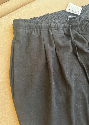 Rahat Kalıp Oversize Beli Lastikli Erkek Eşofman Altı Siyah - Görsel 9