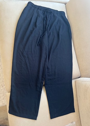 Rahat Kalıp Oversize Beli Lastikli Erkek Eşofman Altı Siyah - Görsel 3