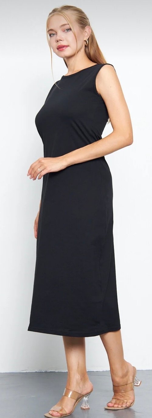 ASTAR Siyah Uzun Kolsuz Kadın İç Giyim XXL Beden - Görsel 3