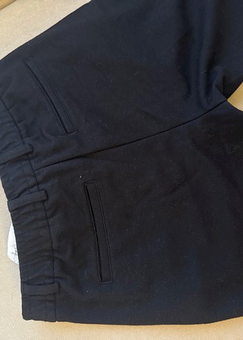 Erkek Siyah Basic Slim Fit Kumaş Beli Lastikli Pantolon 28beden - Görsel 8